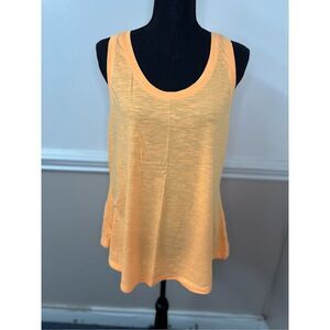 New Directions Weekend Light Orange Tank Top Size Large